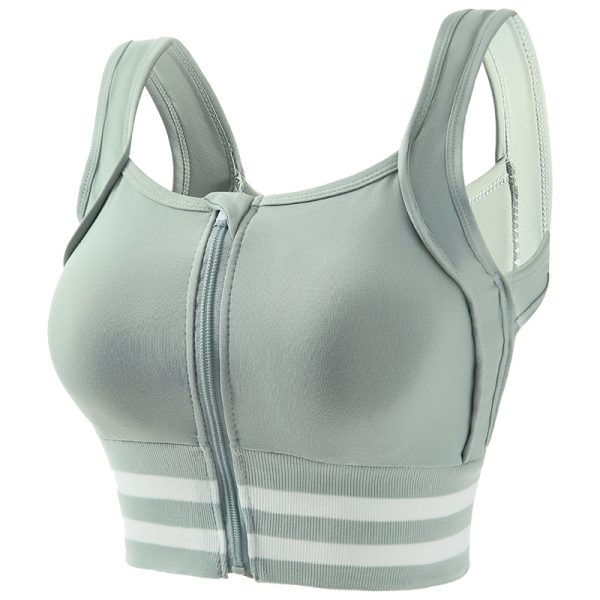Women's Quick-Wear Front Zipper Sports Bra – Functional and Flattering Fit - Image 2