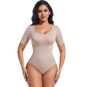Women's Short Sleeve Bodysuit – Classic, Comfortable, and Stylish Essential